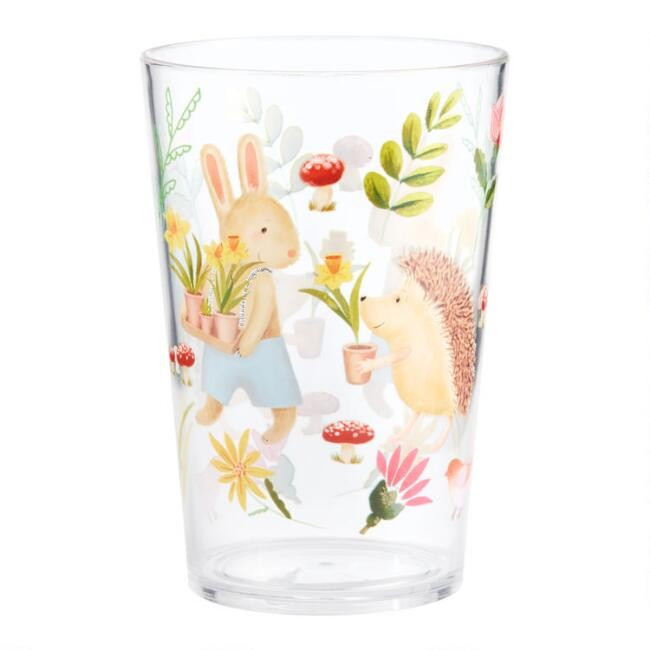 Bunny and Hedgehog Acrylic Juice Cups Set of 4 | World Market