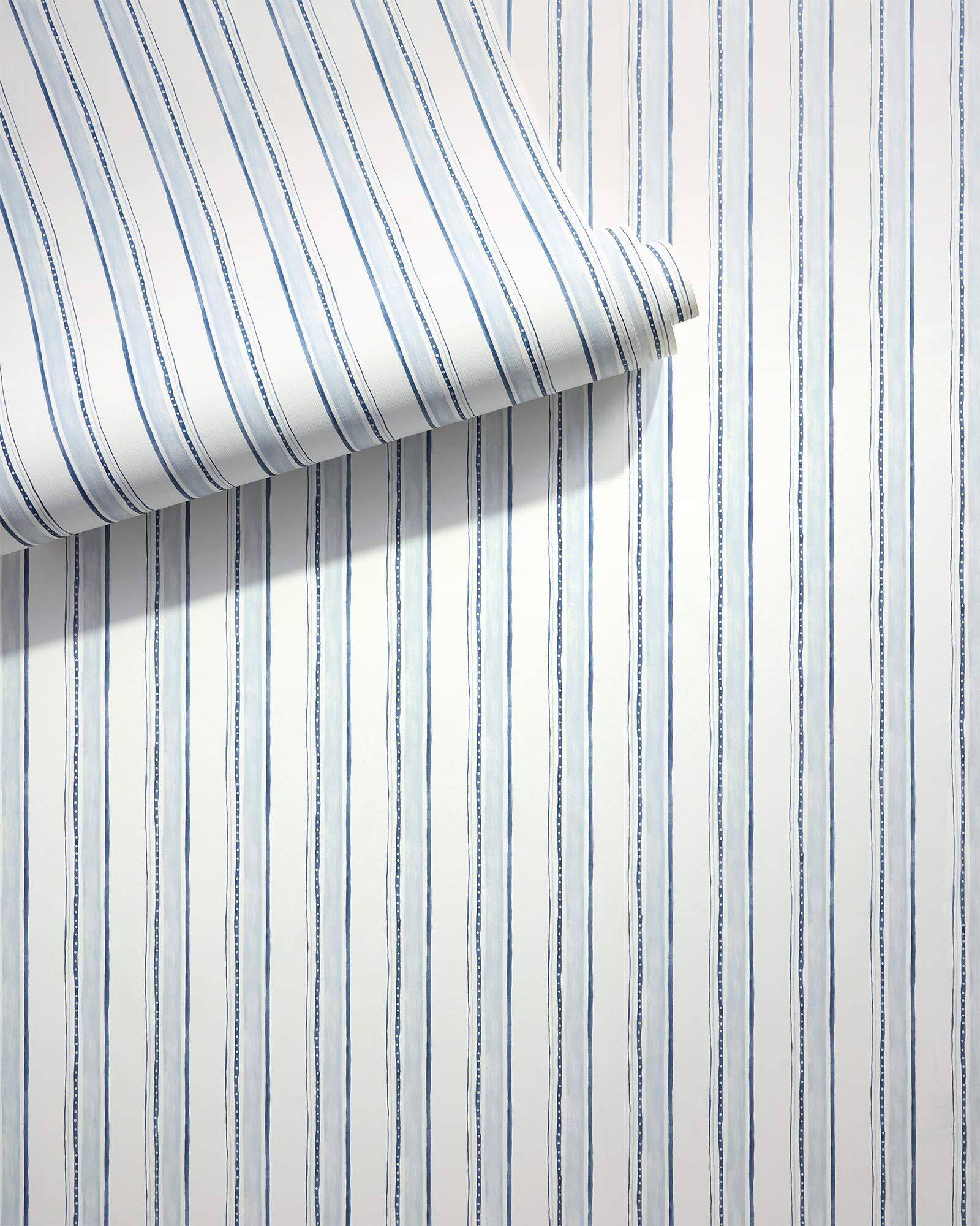 Acadia Stripe Wallpaper | Serena and Lily