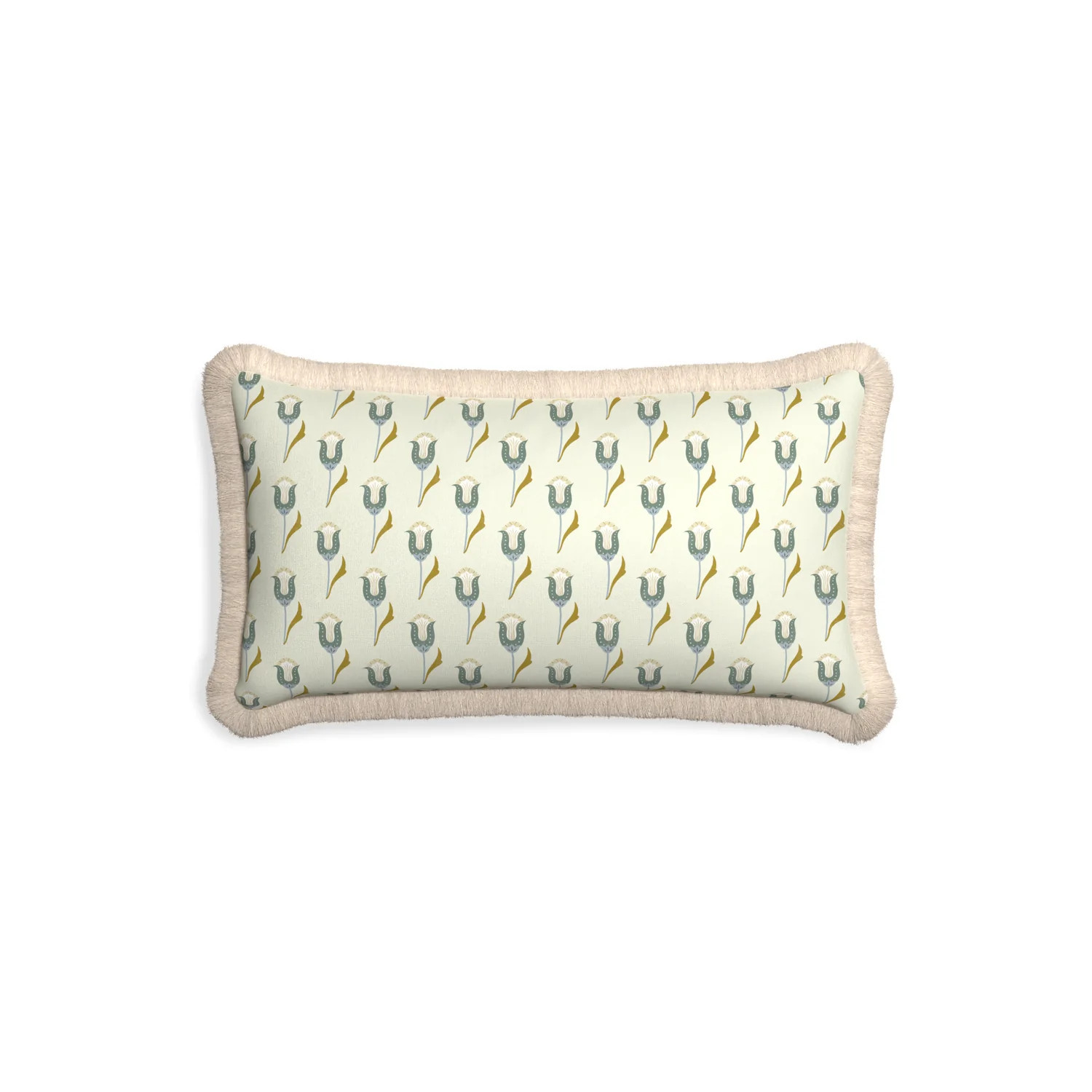 Pepper Home | Green & Blue Tulip Pillow | Pepper
