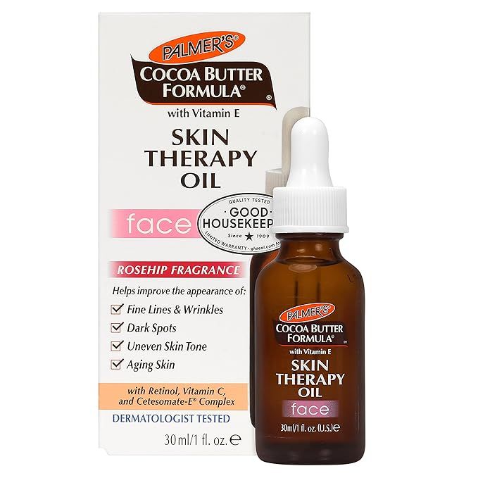 Palmer's Cocoa Butter Formula Moisturizing Skin Therapy Oil for Face with Vitamin E Rosehip Fragr... | Amazon (US)
