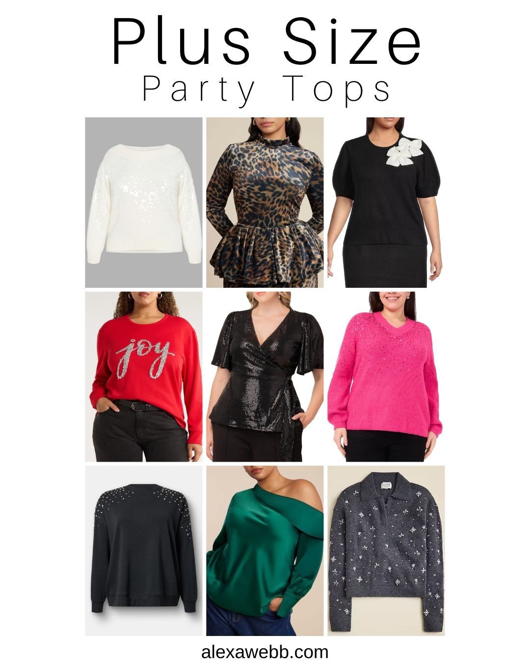Plus size Party Tops with Sleeves for all your holiday parties! Alexa Webb #plussize

#LTKHoliday #LTKPlusSize #LTKMidsize