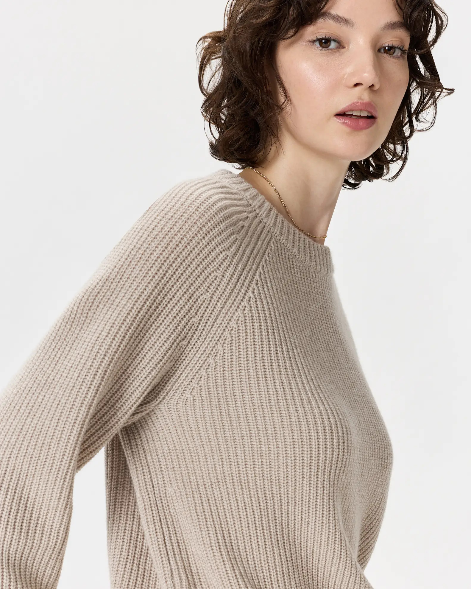 Mongolian Cashmere Fisherman Crewneck Sweater | Quince