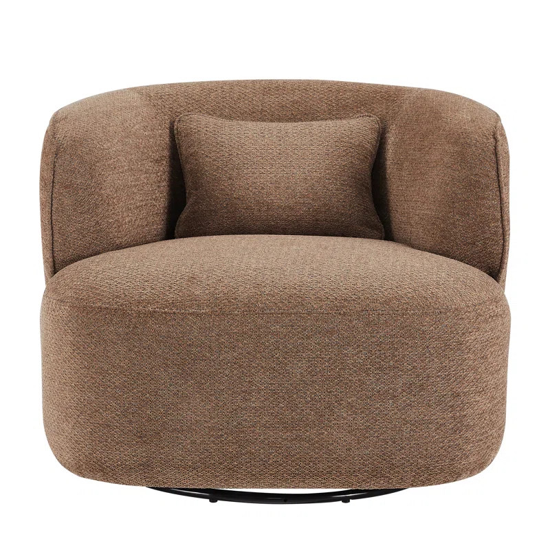Bernado CAL117 Compliant 31.1'' Wide Swivel Barrel Chair | Wayfair North America