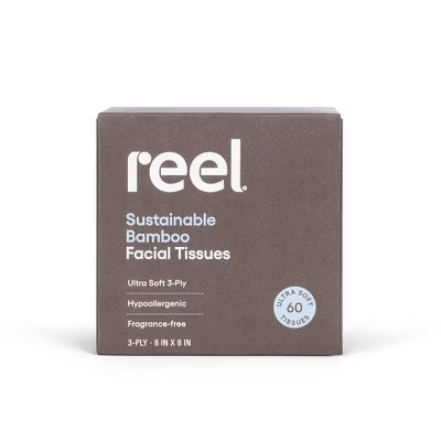 Reel Paper Premium Bamboo 3-Ply Facial Tissue - 60ct | Target