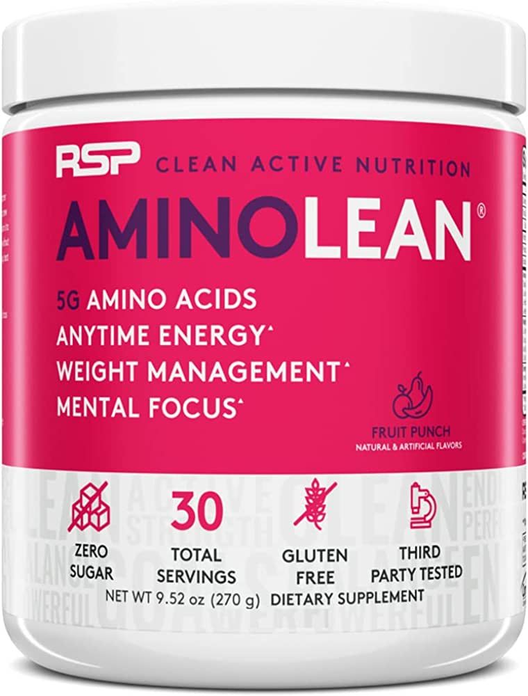 AminoLean Pre Workout Powder, Amino Energy & Weight Management with BCAA Amino Acids & Natural Ca... | Amazon (US)