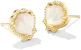 Kendra Scott Brynne Shell Stud Earrings, Fashion Jewelry for Women | Amazon (US)