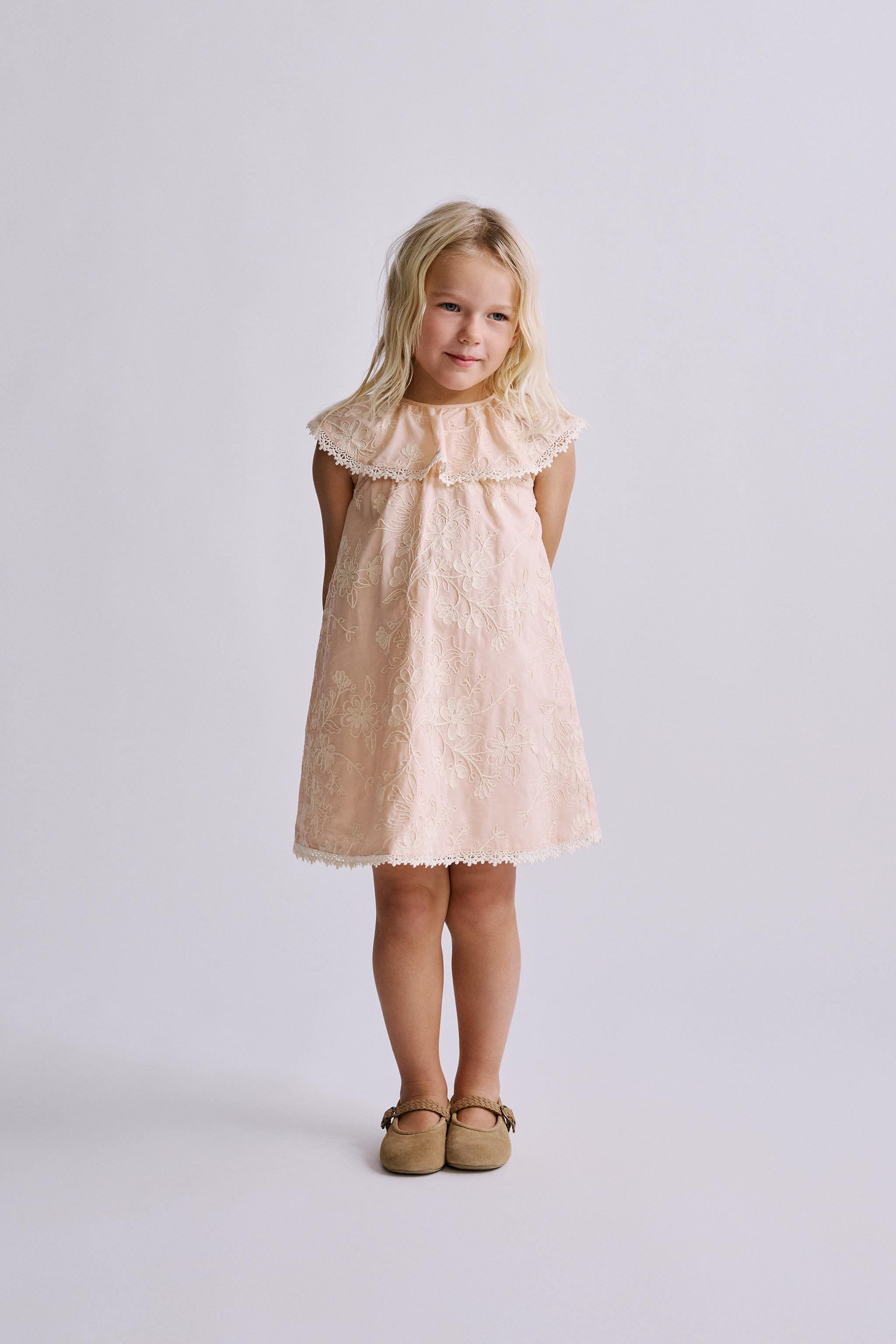 EMBROIDERED FLORAL DRESS | Zara US