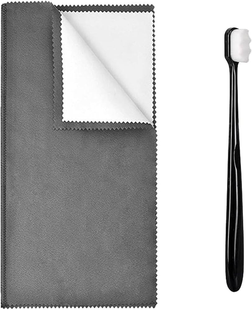 Syyflibb 1PCS Jewelry Cleaning Cloth, Silver Polishing Cloth Jewelry,1 PCS Ultra-Soft Brushes (Wa... | Amazon (US)