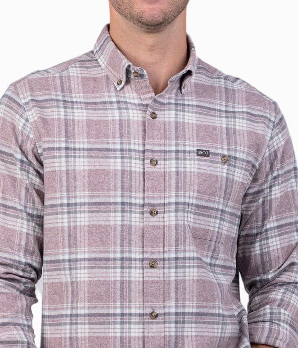 Bennett Heather Flannel LS | Southern Shirt