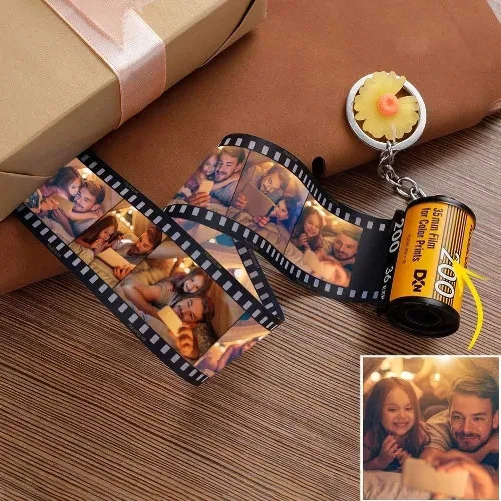 Personalized Keychains with Picture Colorful Custom Camera Film Roll Keychain MultiPhoto Key Ring... | Amazon (US)