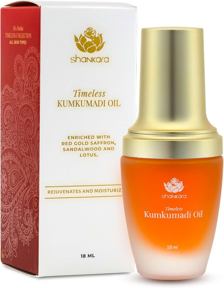 Shankara Kumkumadi Oil with Pure Saffron and Ayurvedic Herbs (Original Aroma 18ml) | Amazon (US)