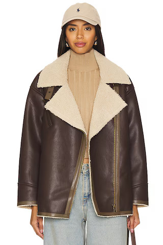 HEARTLOOM Leith Faux Fur Coat in Coco from Revolve.com | Revolve Clothing (Global)