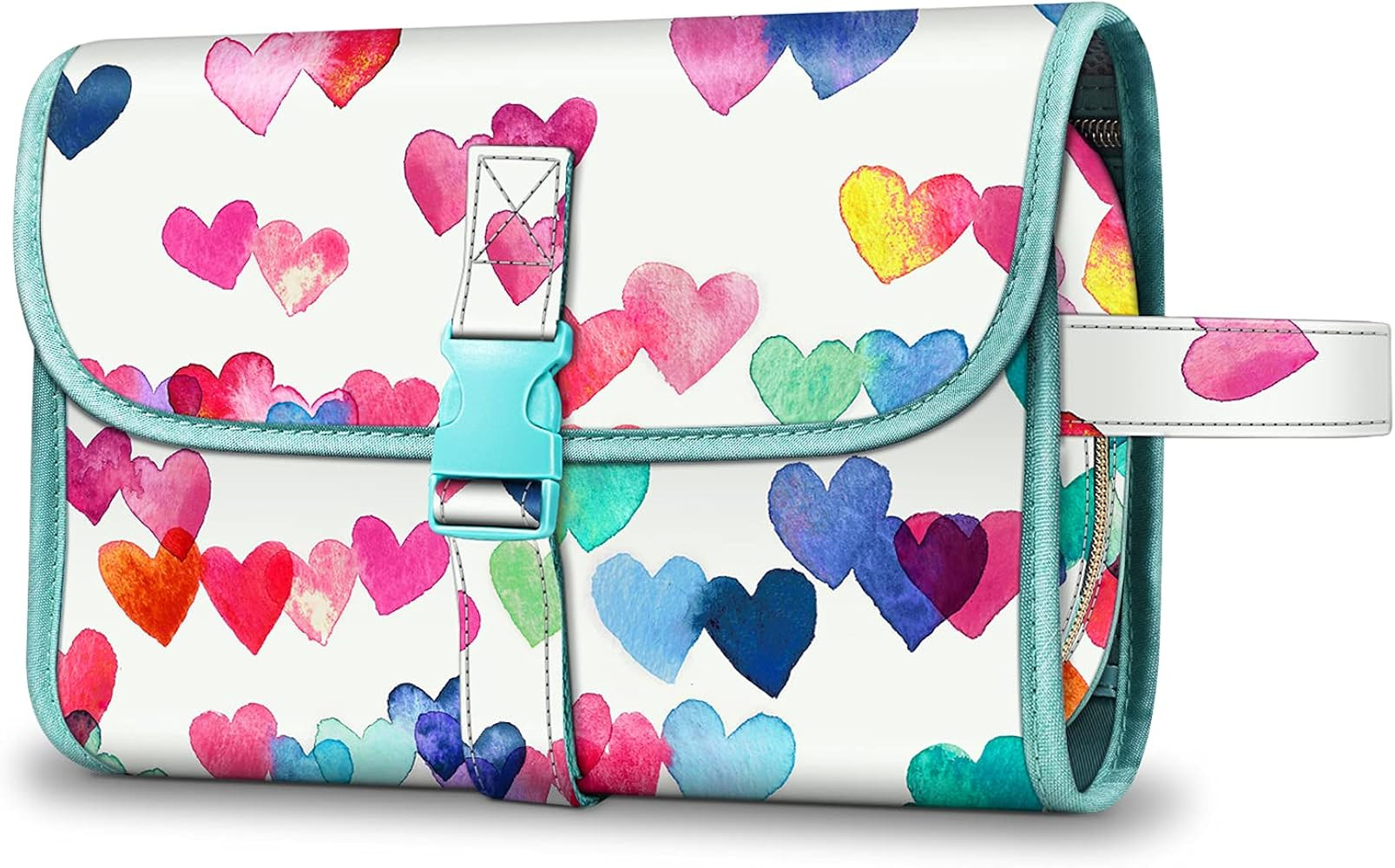 Fintie Portable Toiletry Cosmetic Travel Bag, Large Water Resistant Hanging Makeup Organizer Stor... | Amazon (US)