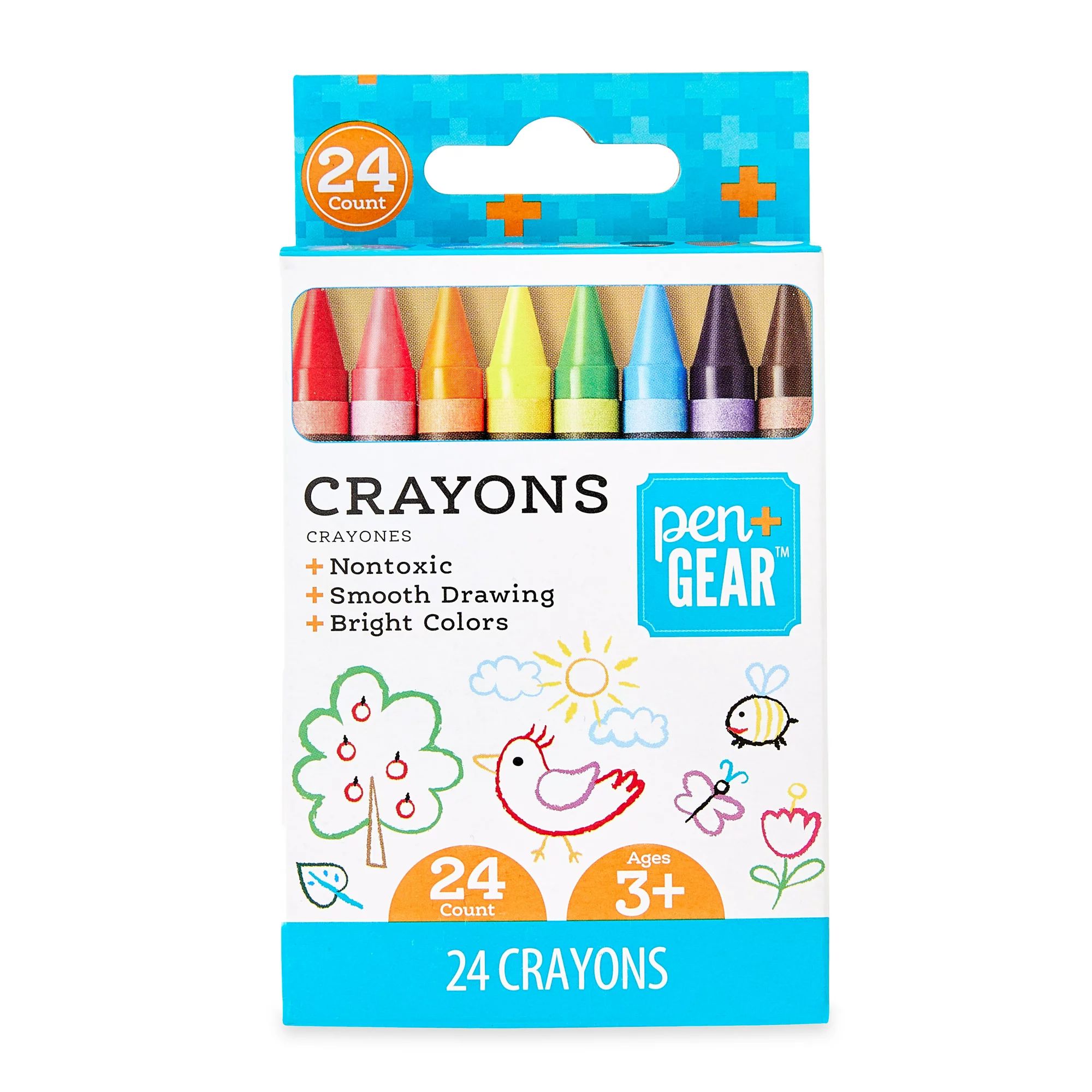 Pen+Gear Crayons, Assorted Colors, 24 Count | Walmart (US)