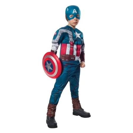 Child retro captain america costume by rubies 885079 L 10-12 | Walmart (US)