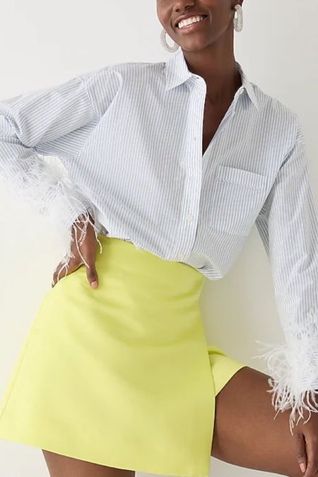 Classic shirt with feathers 
So chic!


#LTKstyletip #LTKSeasonal #LTKFind