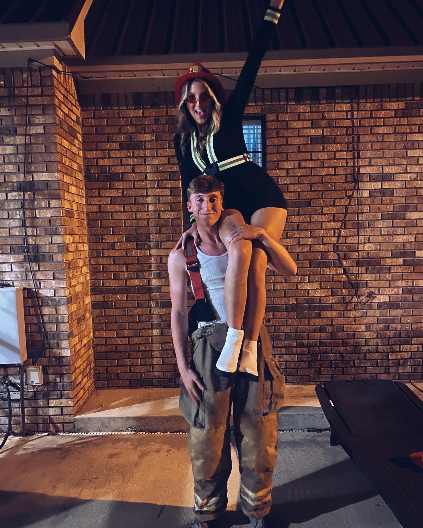 Firefighter Couple Halloween Costume!! 🔥🧯🚒
My boyfriend is actually wearing real firefighter pants but you could get one of the ones I’ve linked and just make them look dirty!! 

#LTKU #LTKSeasonal #LTKHalloween