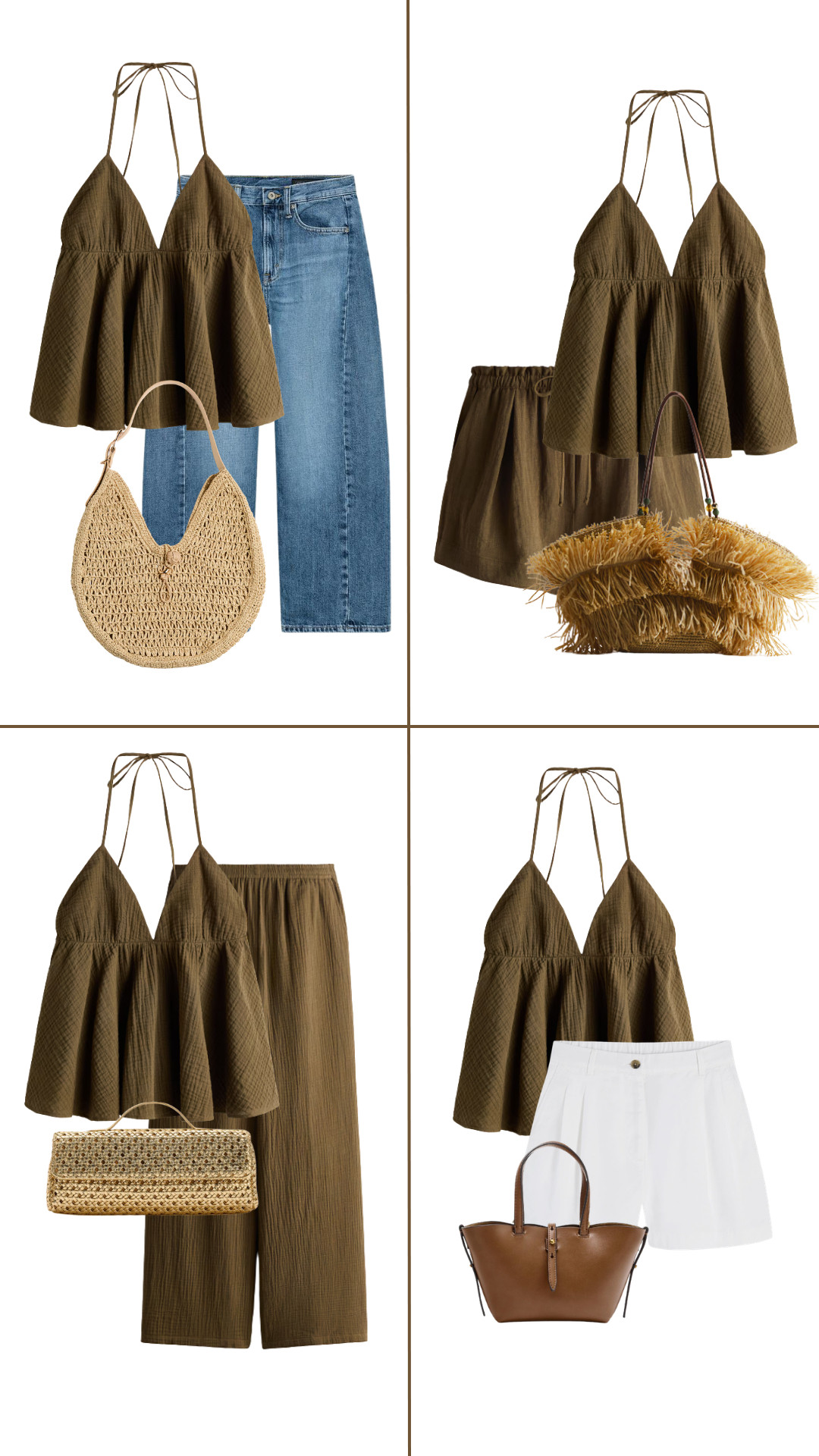 My Favorite summer top styled 4 ways! 

h&m l top l jeans l shorts l bag l summer 

 #LTKuk #LTKsummer
