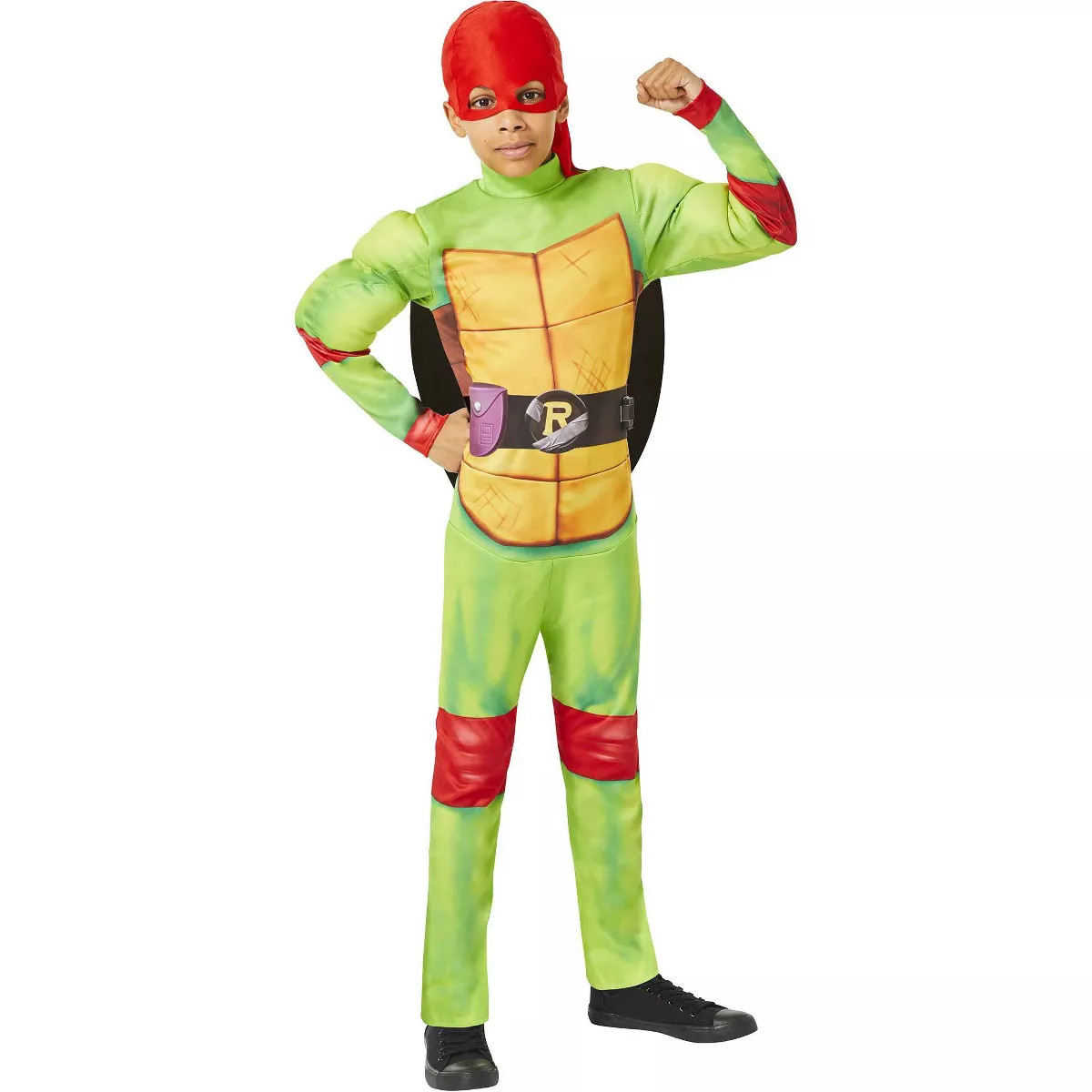 Kids' Teenage Mutant Ninja Turtles Mutant Mayhem Raphael Halloween Costume Jumpsuit with Light Up... | Target