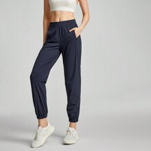 SweatWicking Breathable Pocket Jogger Pants With Zippered Ankles Running Training Summer | SHEIN