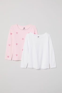 2-pack Long-sleeved Tops | H&M (US + CA)
