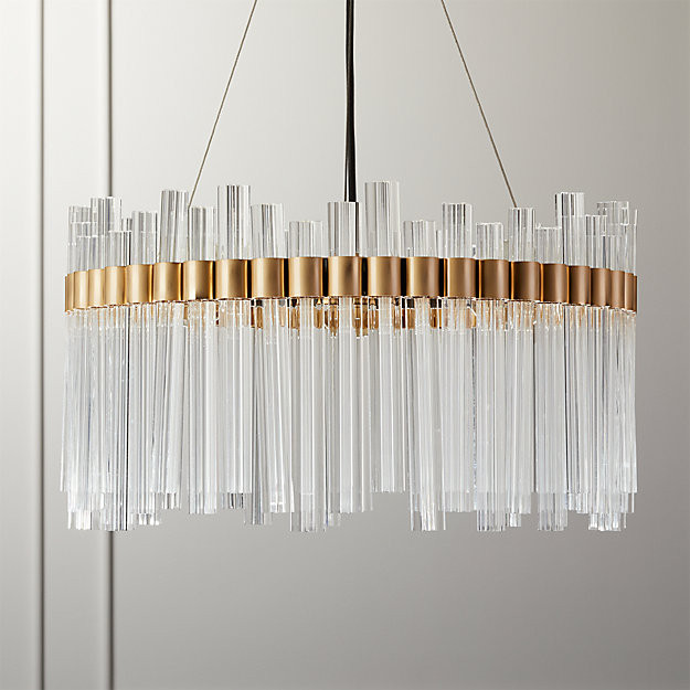 Orion Glass Crystal Chandelier | CB2