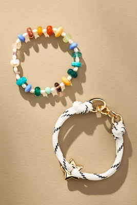 Mixed Bead Bracelets, Set of 2 | Anthropologie (US)