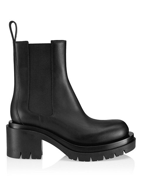 Wardrobe 02 Lug Block-Heel Leather Ankle Boots | Saks Fifth Avenue