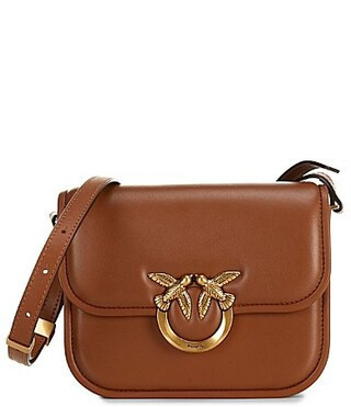 PINKO Love Box Mini Crossbody Bag - Brown | Dillard's