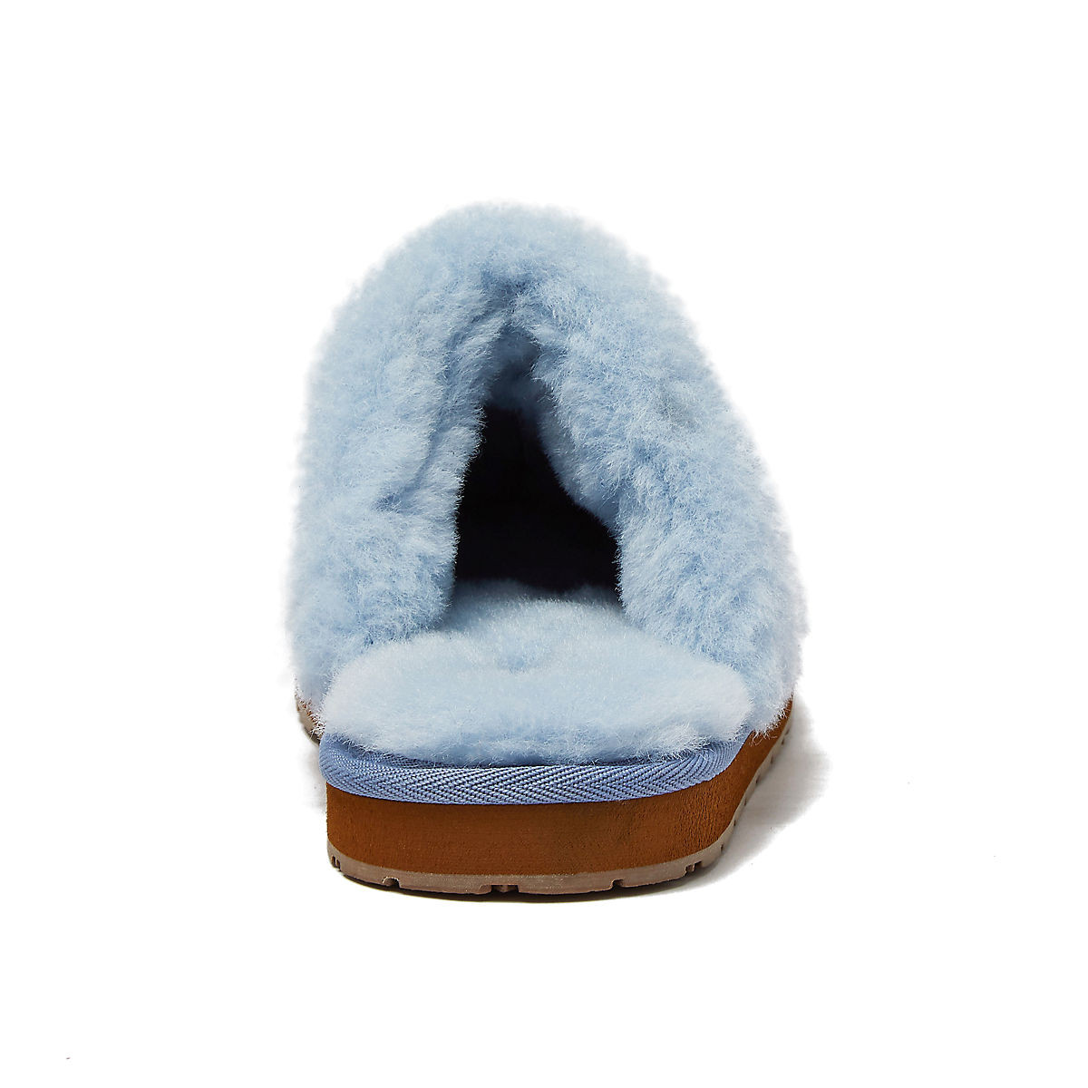 Women's Suede Furry Lined Indoor Outdoor Slippers | Lands' End (US)