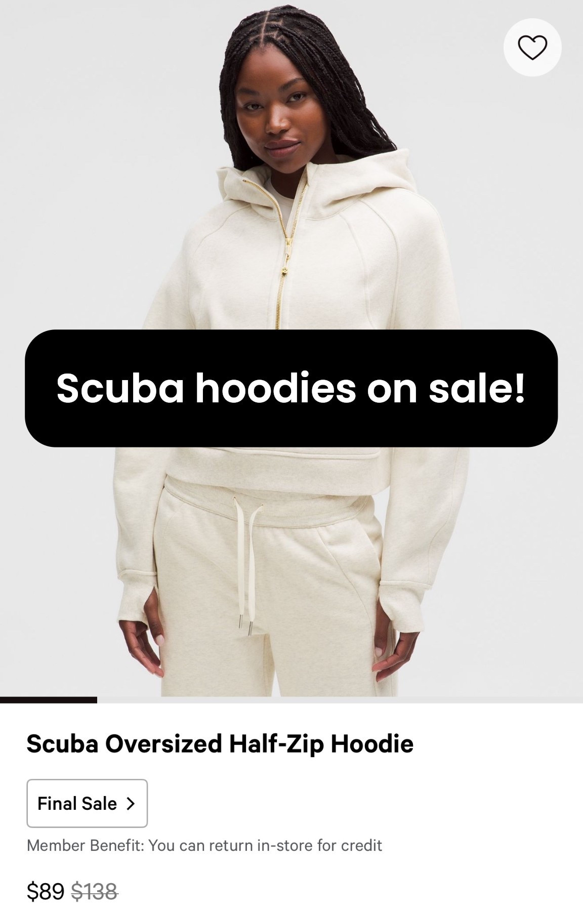 Didn’t even hesitate - ordered this the second I saw the price. Sharing in case your size/colour is still in stock!🤍

#LTKcanada #LTKstyletip #LTKfitness