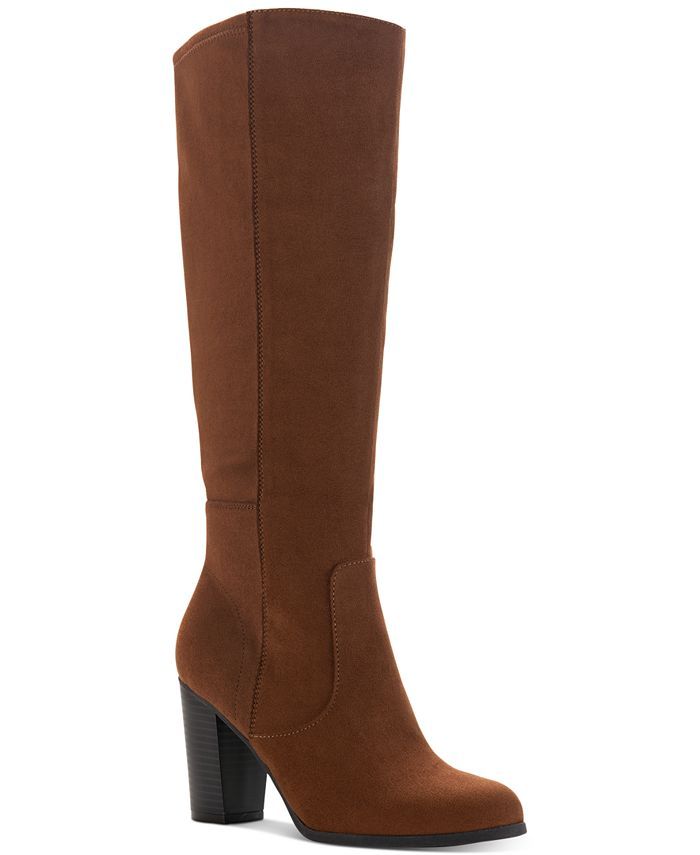 Style & Co Addyy Extra Wide-Calf Dress Boots, Created for Macy's & Reviews - Boots - Shoes - Macy... | Macys (US)