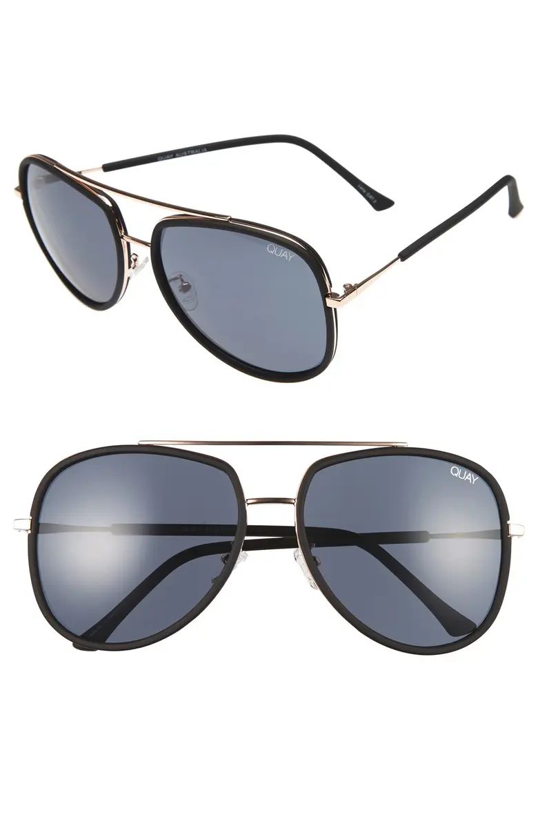 Quay Australia 'Needing Fame' 65mm Aviator Sunglasses | Nordstrom