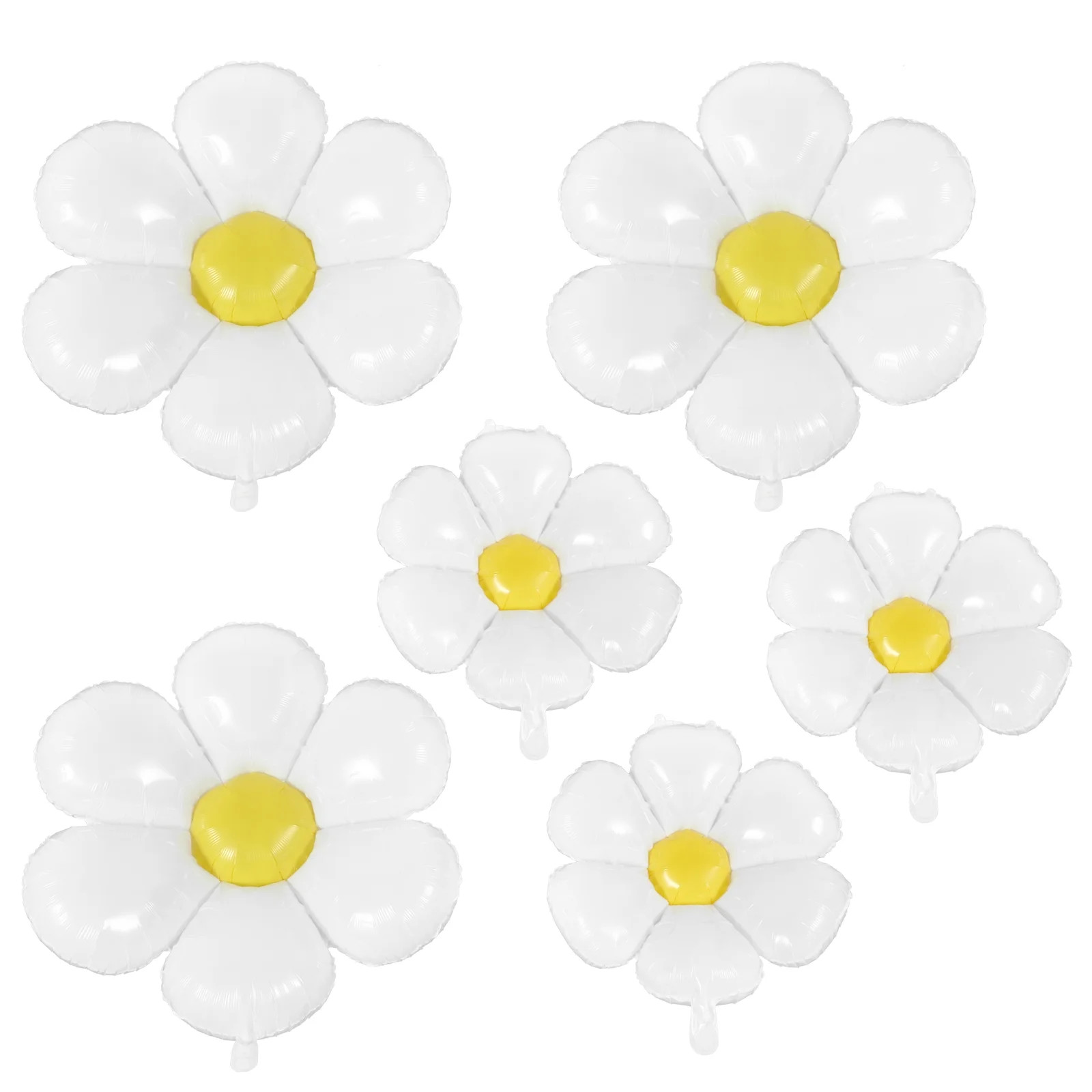 Hemoton Balloons Balloon Daisy Flower Floral Party White Birthday Foil Mylar Shaped Latexdecorati... | Walmart (US)