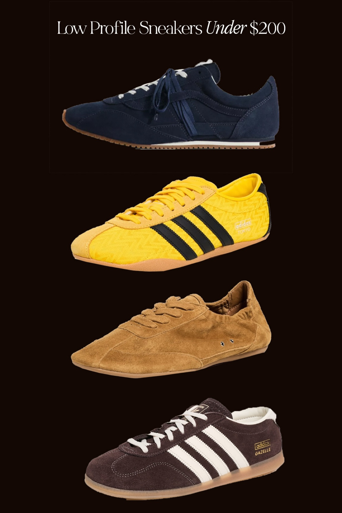Low profile sneakers under $200 🛒
