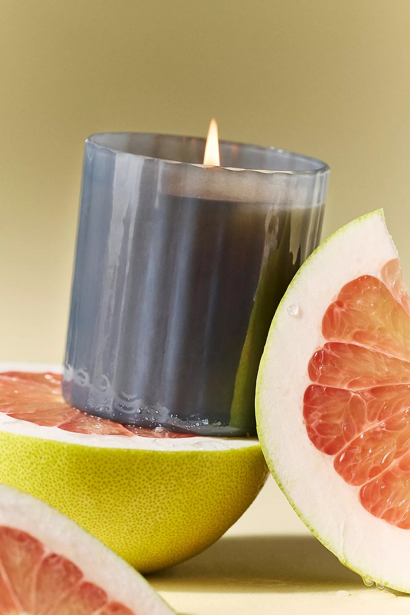 Capri Blue Volcano Grey Tumbler Boxed Glass Candle | Anthropologie (US)