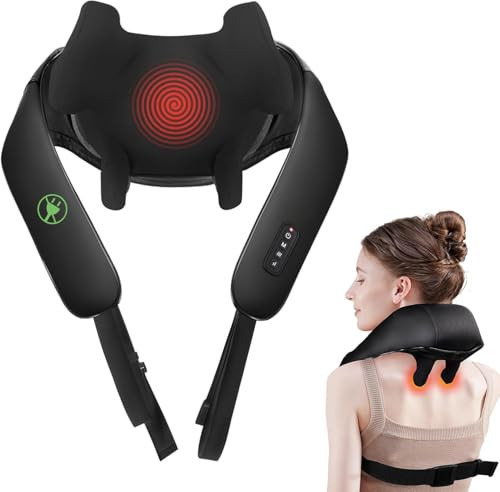 Neck Massager for Pain Relief Deep Tissue, Cordless Neck and Back Massager with Heat, Shiatsu 6D Kneading Massage for Shoulder, Back,Leg,Pain Relief, Gifts for Dad Mom Friend Christmas | Amazon (US)