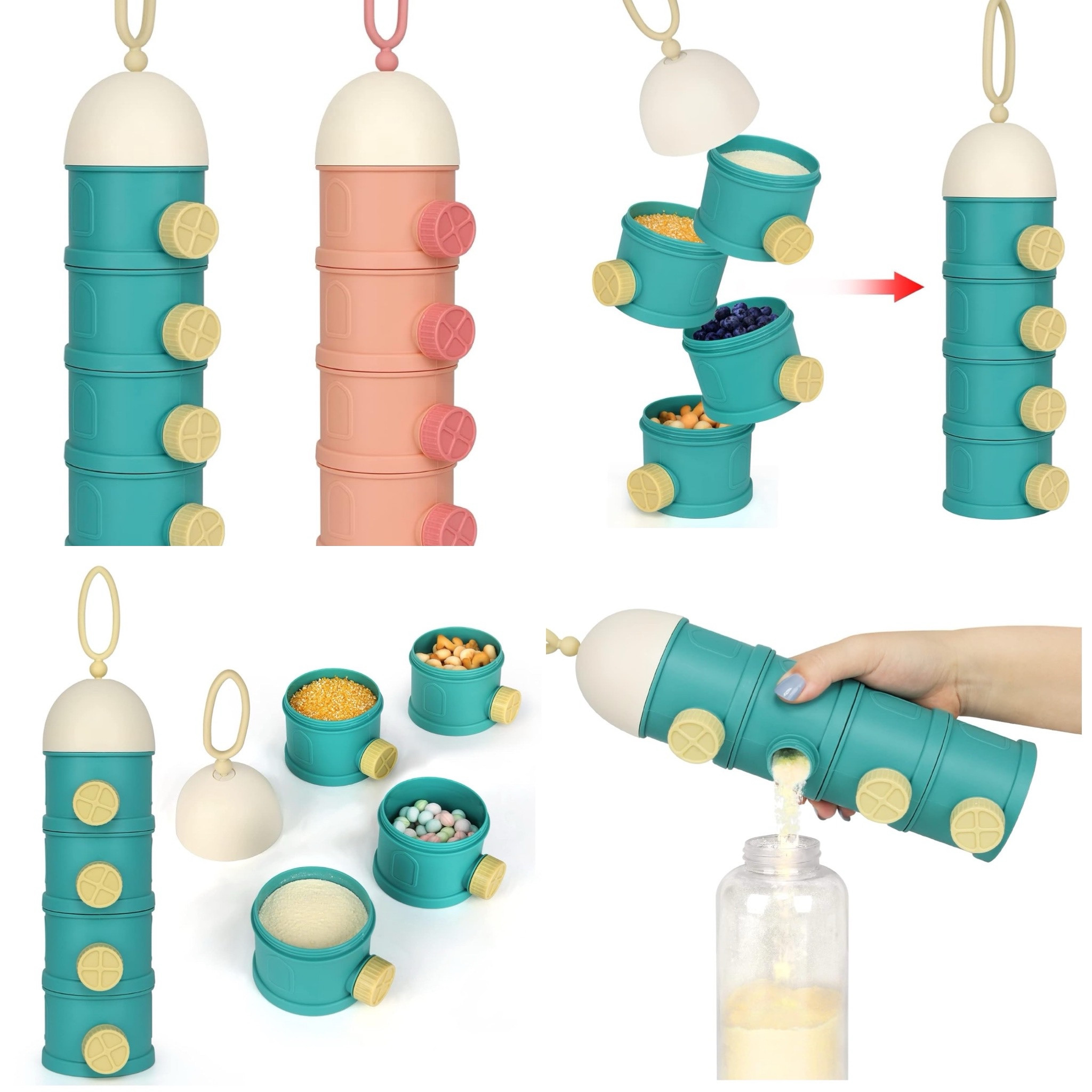 Perfect for traveling with littles! Hold formula power and/or snacks!