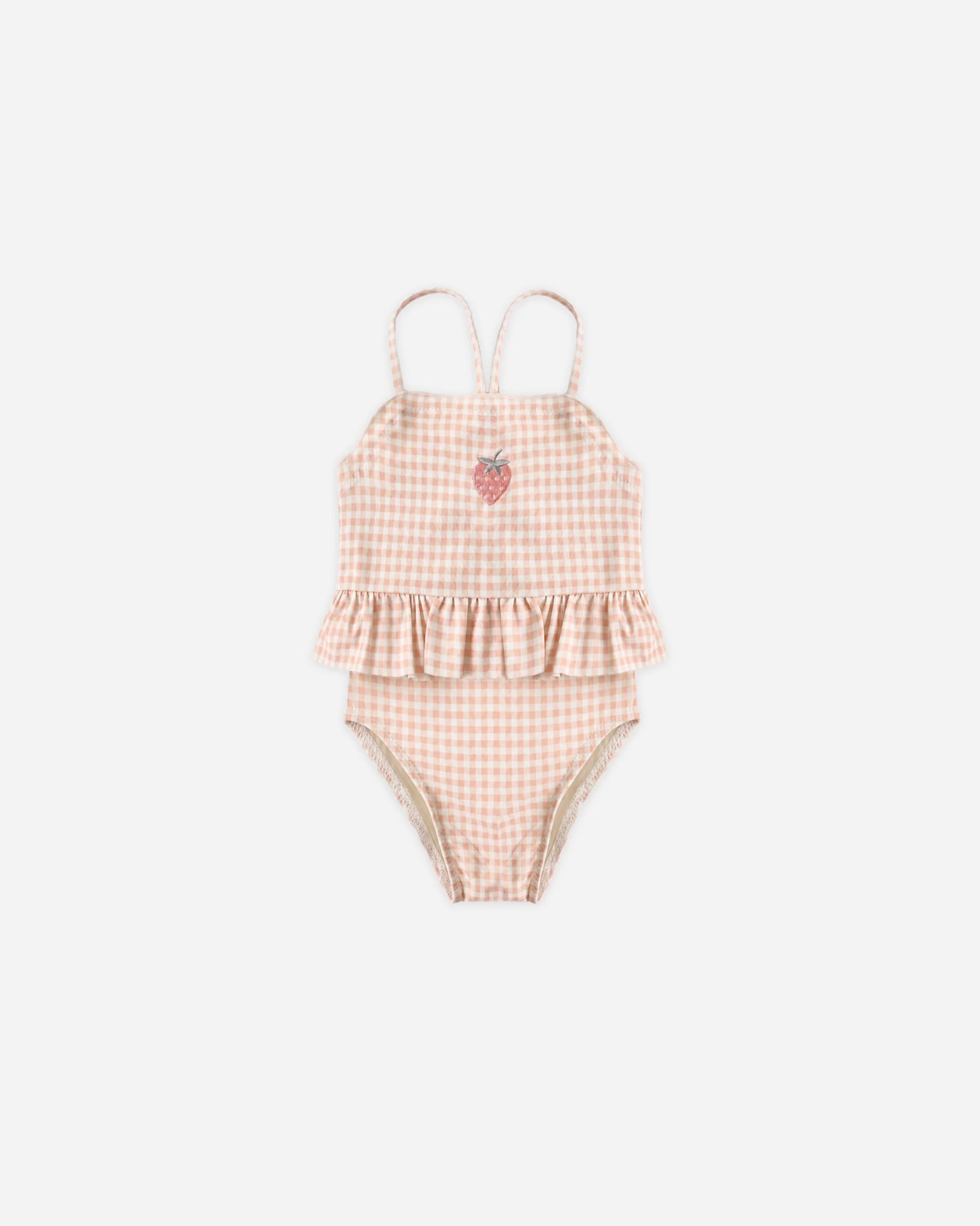 Tori Skirted One-Piece Petal Gingham | Rylee + Cru