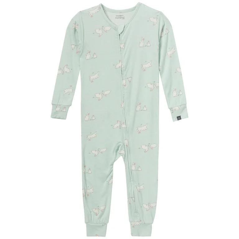 Modern Moments by Gerber Toddler Neutral Super Soft Easter One-Piece Pajama, Sizes 12 Months-5T | Walmart (US)