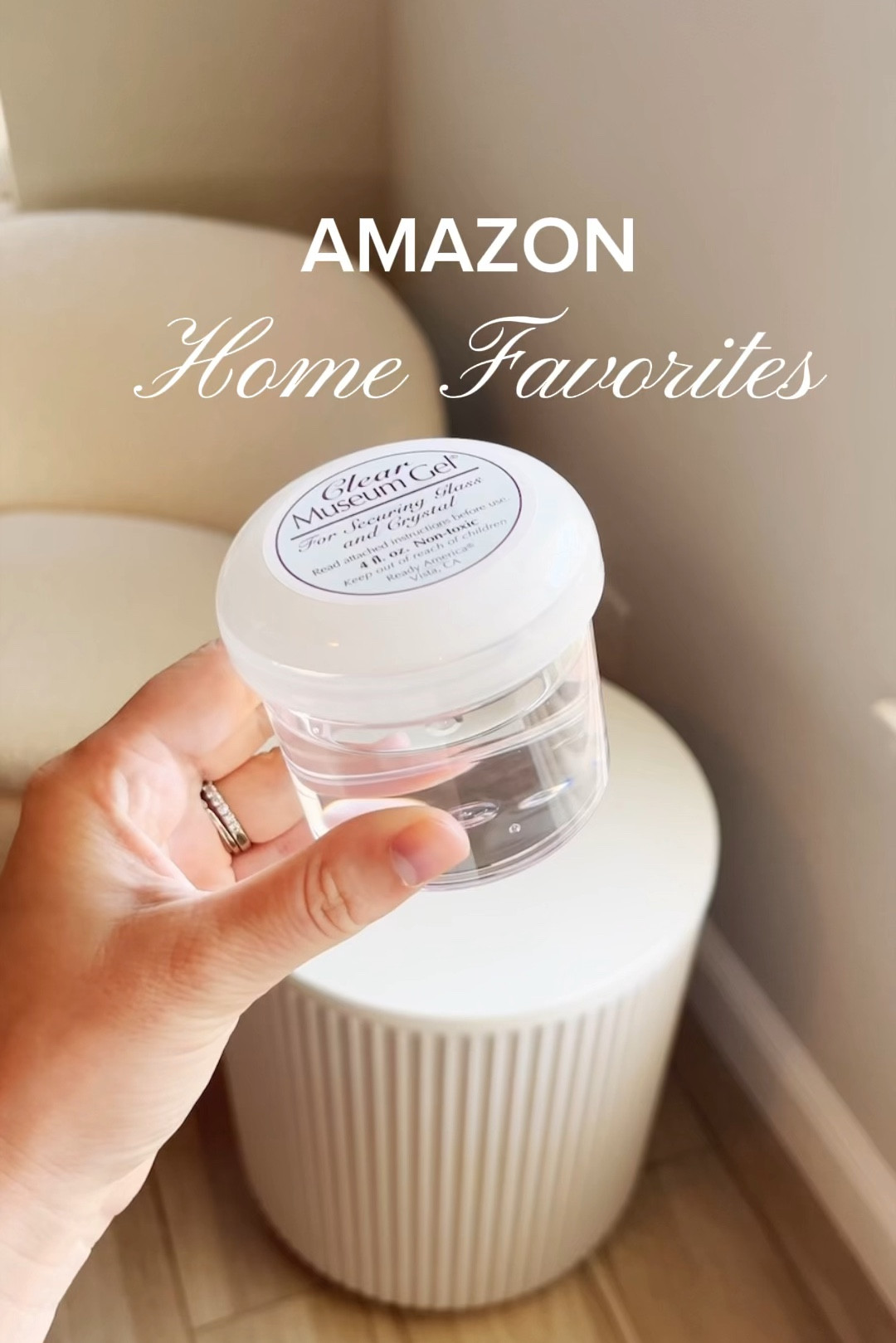 This museum gel from Amazon is the perfect home solution for preventing things from getting knocked over around the house! 🤍🙌🏻

#LTKHome #LTKFindsUnder50 #LTKVideo