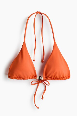 H & M - Padded Triangle Bikini Top - Orange | H&M (US + CA)