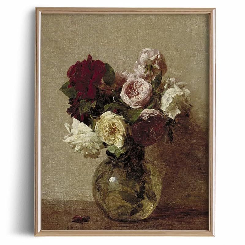 Farmhouse Still Life Picture Living Room - 11 x 14 Art Print- Rustic Vintage Decor for Bedroom - ... | Amazon (US)