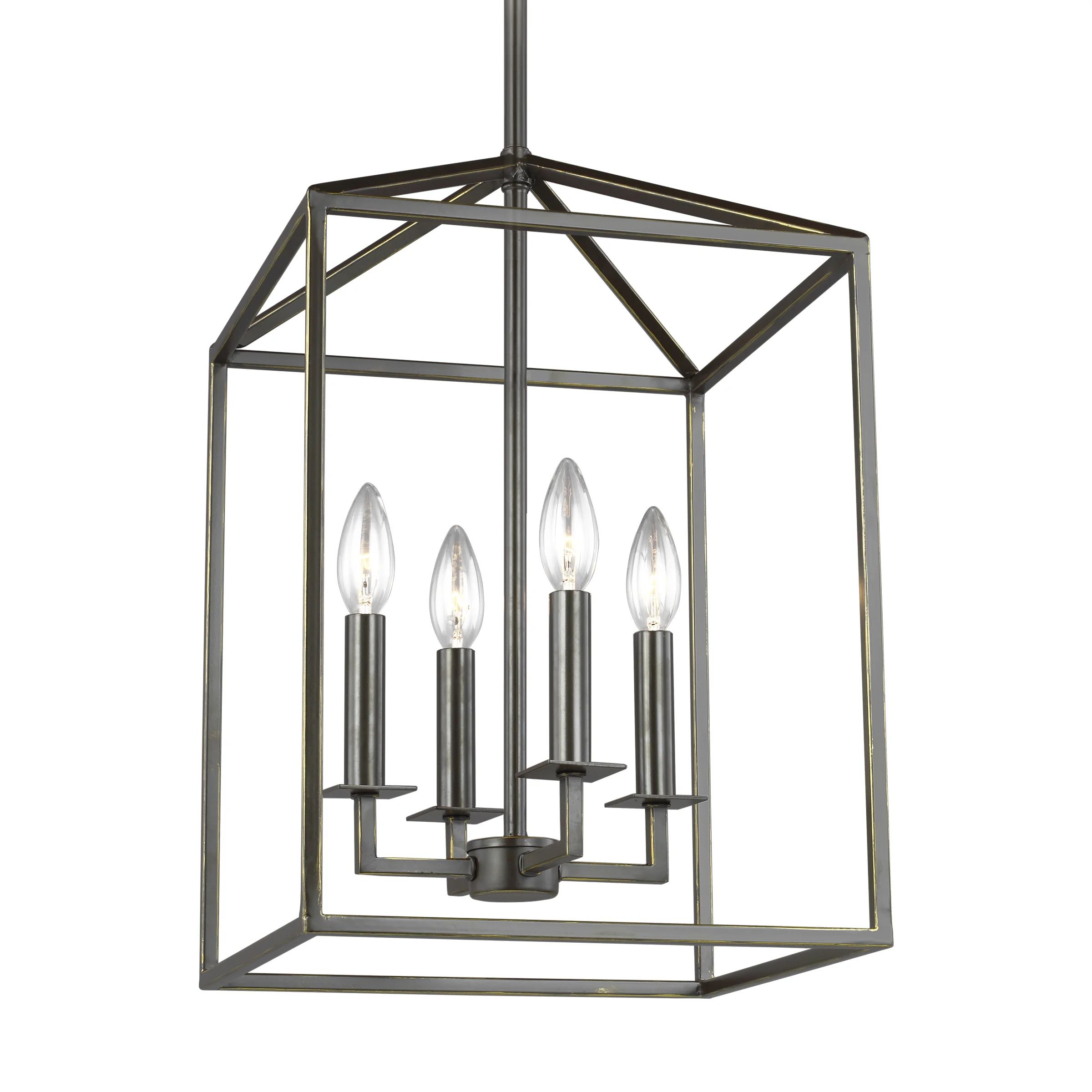 Ellis 4 - Light Lantern Rectangle Chandelier | Wayfair North America