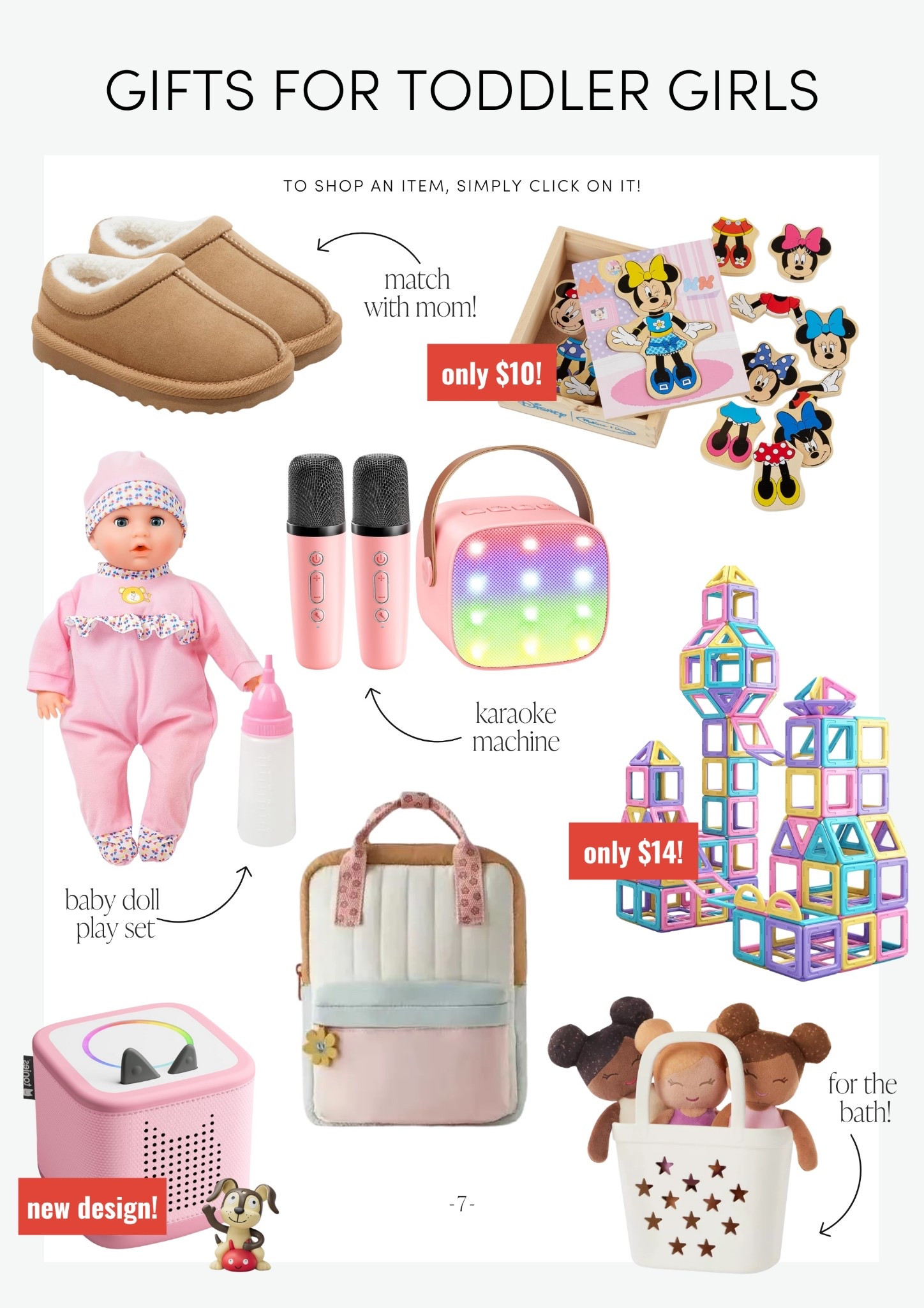Gifts for toddler girls! Sweet, practical, and oh-so-fun — these toddler girl gifts are perfect for all the little girls in your life! 

ComeStayAwhile, Amanda Vernaci | 

ToddlerGifts | GiftsForGirls | HolidayMagic | ComeStayAwhile | AmandaVernaci | LTK gift guide | LTK holiday 


#LTKHoliday #LTKGiftGuide #LTKKids