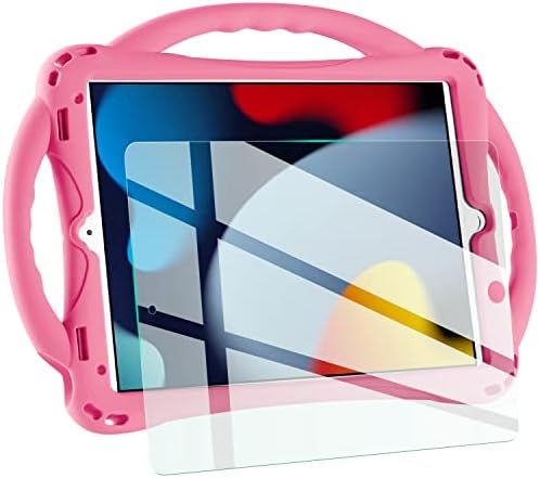 iPad 10.2 case, TopEsct iPad 9th/8th/7th Generation Case for Kids with Tempered Glass Screen Prot... | Amazon (US)