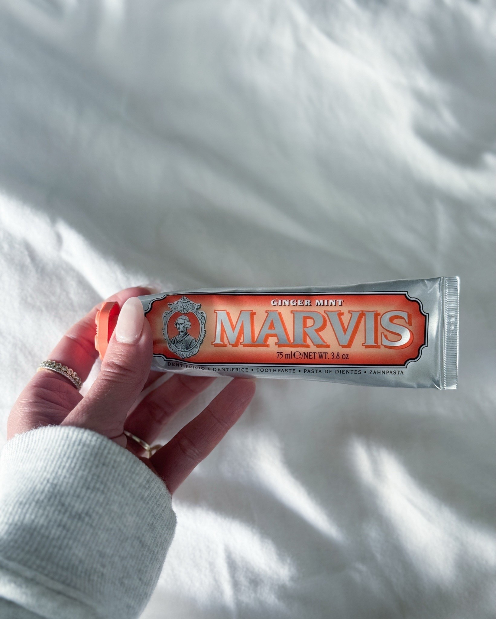 Our favorite toothpaste. We’ve been using Marvis for over two years now & it’s still the one we keep coming back to. Ginger Mint is our current favorite. Fresh + clean with just enough warmth from the ginger to make it feel different without being overpowering. It’s one of those small daily things that quietly upgrades your routine. Made in Italy. 

(Originally shared August 23, 2023)

best toothpaste – Marvis toothpaste – Marvis Ginger Mint – luxury toothpaste – whitening toothpaste – fresh breath toothpaste – toothpaste for sensitive teeth – Italian toothpaste – premium oral care – everyday toothpaste – clean oral hygiene routine – aesthetic bathroom staples – high end toothpaste – cult favorite toothpaste – luxury daily essentials – 

#LTKmorningroutine #LTKgrwm #LTKmomlife