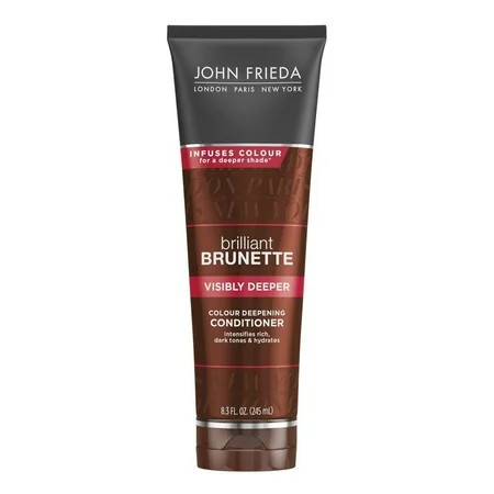 John Frieda Brilliant Brunette Visibly Deeper Colour Deepening Conditioner, 8.3 Fl Oz | Walmart (US)