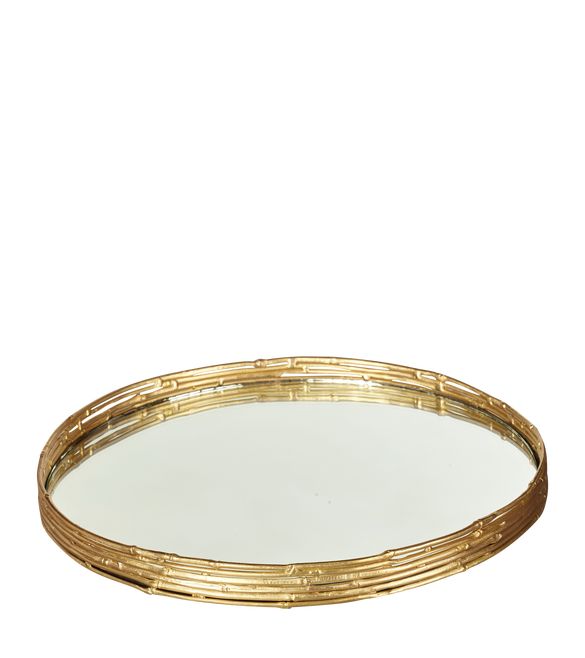 Bamboo Tray - Brass | OKA US