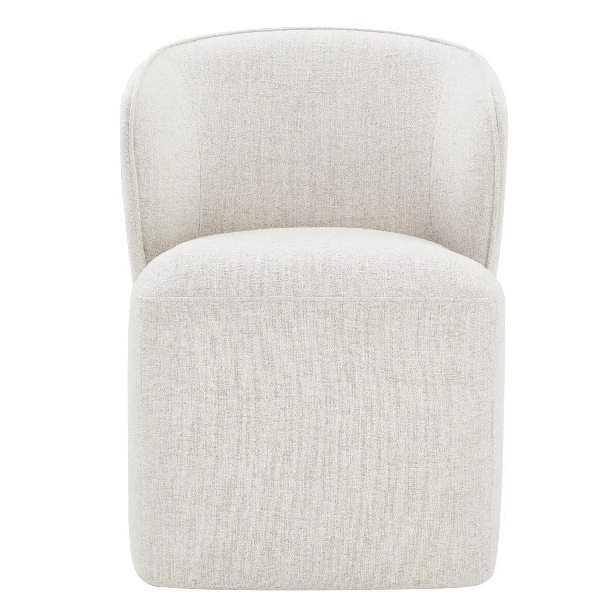 Niha Upholstered Dining Chair With Caster (Set of 2) | Wayfair North America